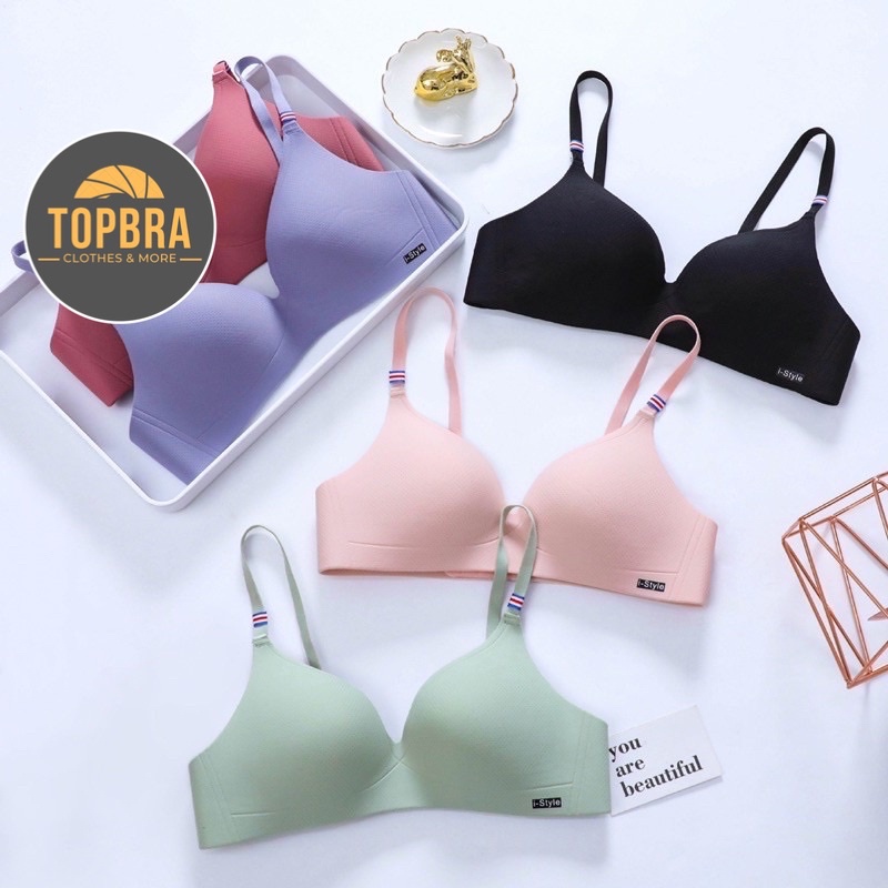 [Che Tên] Áo Ngực Nữ - Áo Lót Đúc Su Không Gọng Thông Hơi Hàng Xuất Nhật TOPBRA