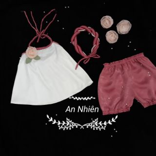 Yếm đào - quần bí cho bé