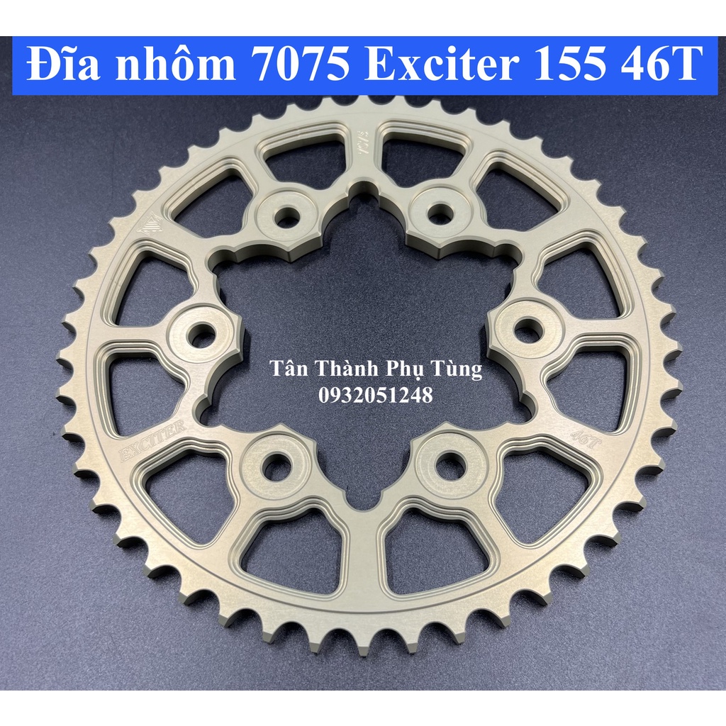 Đĩa nhôm siêu cứng 7075 Exciter 155 - 46T (MS2)