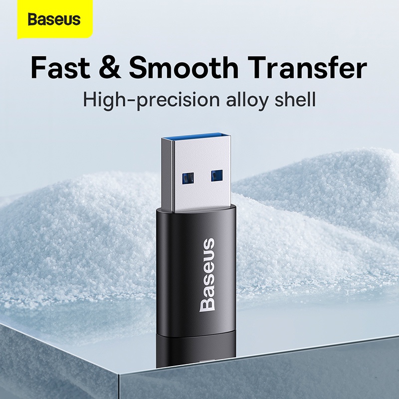 Đầu chuyển đổi OTG Baseus từ giắc cắm USB sang Type C cho Notebook