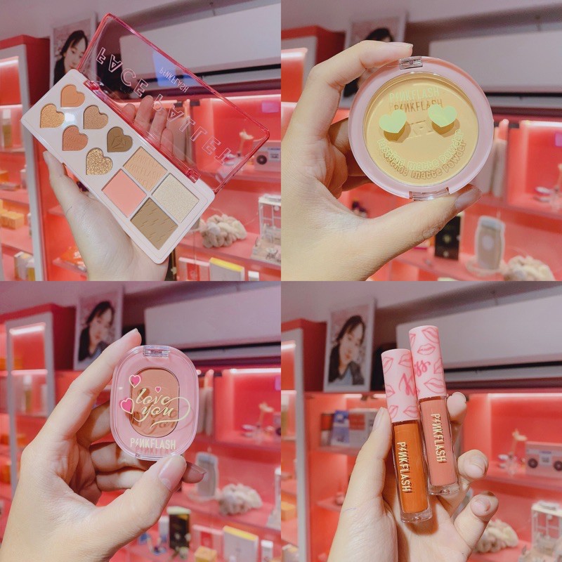 Bộ Mỹ Phẩm Son Phấn Phủ Phấn Mắt Phấn Má Hiệu Ứng Lì Kiềm Dầu Đặc Biệt