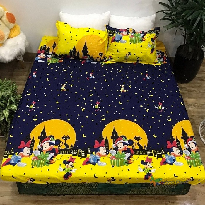 Bộ ga gối poly cotton micky