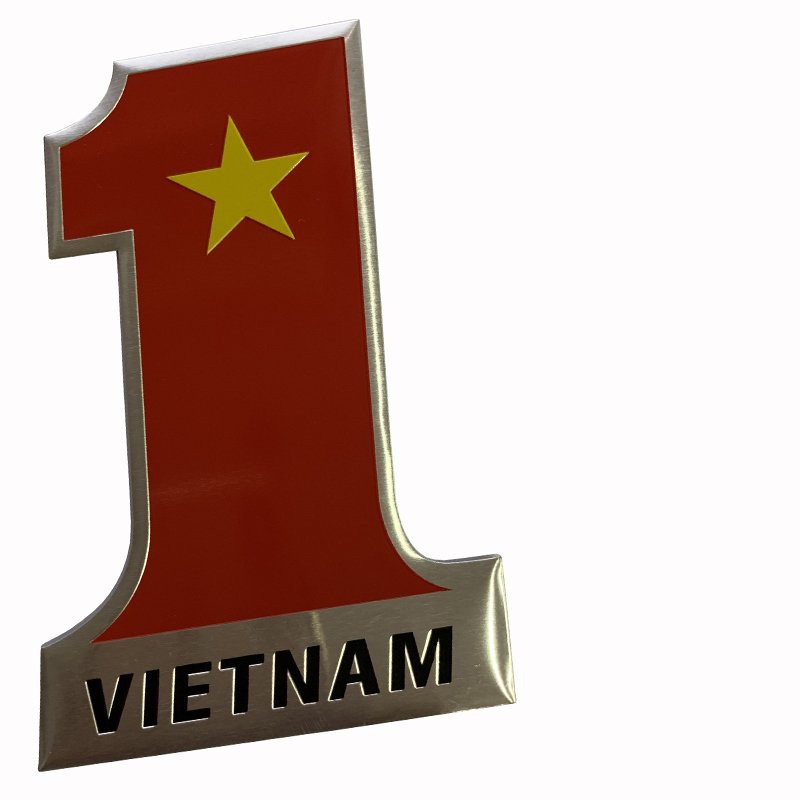 Tem decal dán xe hơi số 1 Việt Nam không gỉ
