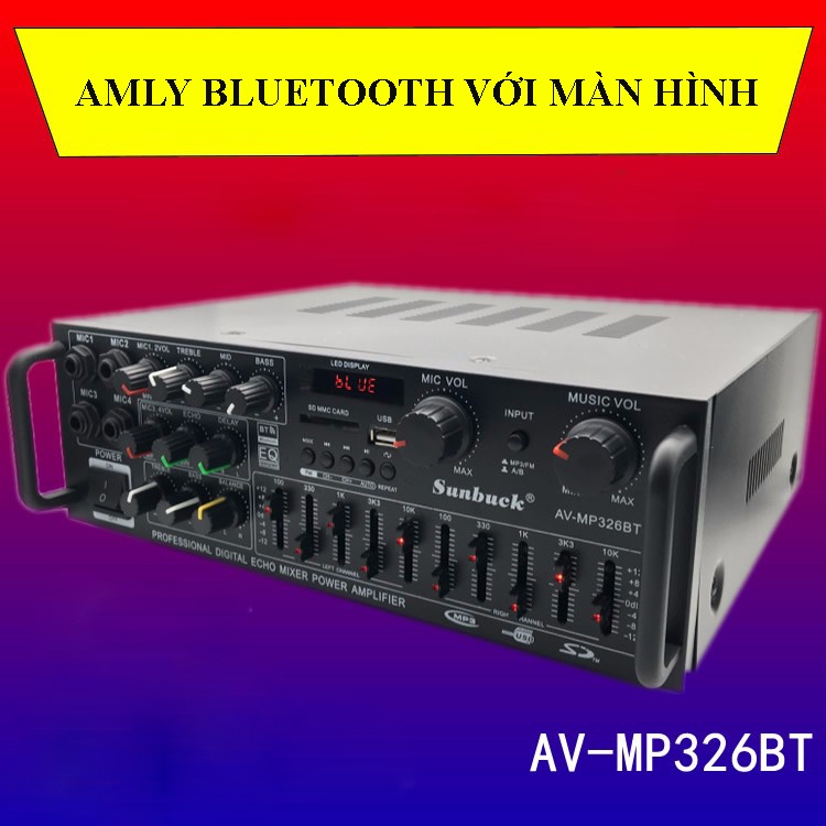 Amly karaoke Sunbuck 326BT hàng chuẩn BẢO HÀNH CHÍNH HÃNG