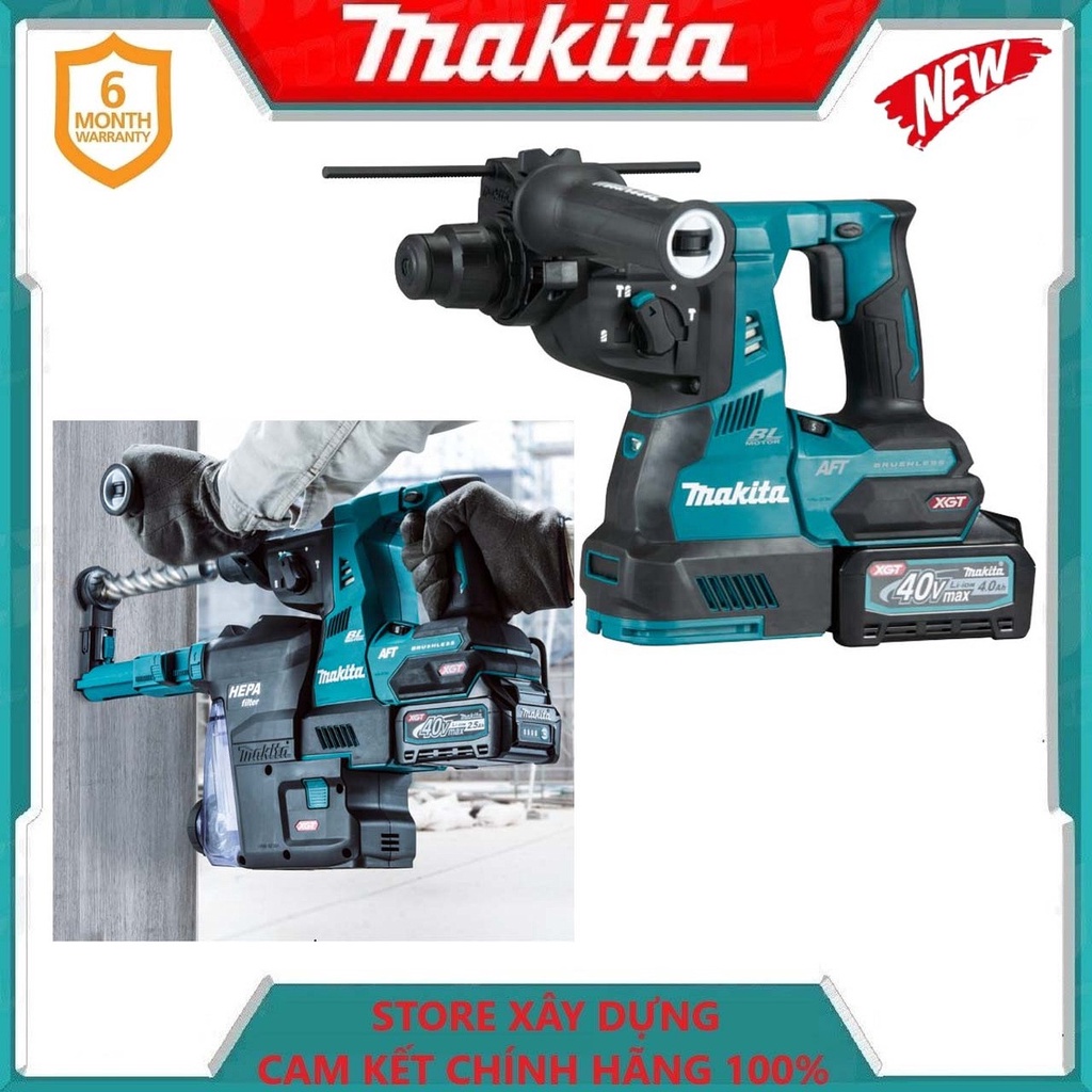 MÁY KHOAN ĐA NĂNG PIN 40V 1100 W MAKITA HR001GM202- HÀNG CHÍNH HÃNG