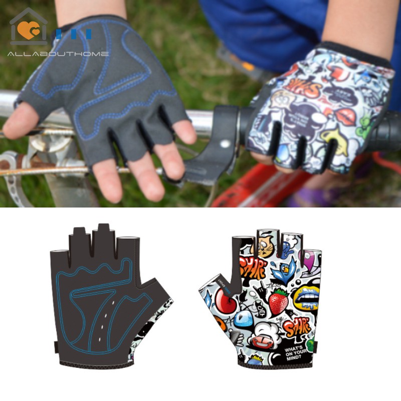 Mới Găng Tay Thể Thao Hở Ngón Cho Trẻ Em