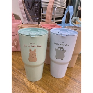 Ly nhựa + túi Moshi Thái