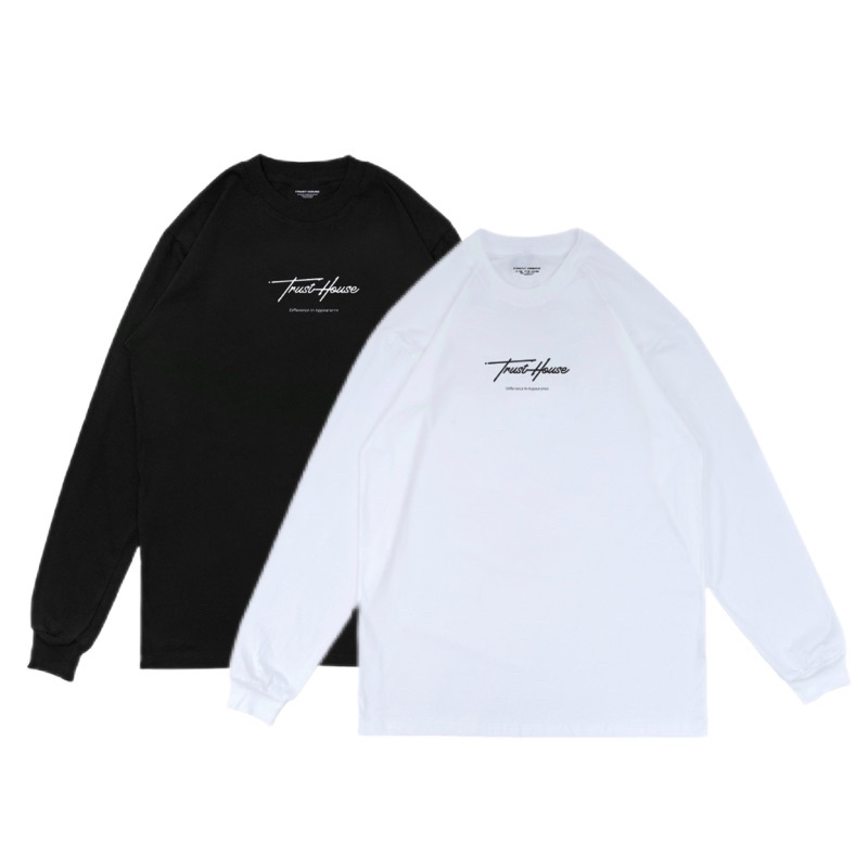 Trust House Longsleeve Áo Sơ Mi Dài Dòng Chữ Ký Font