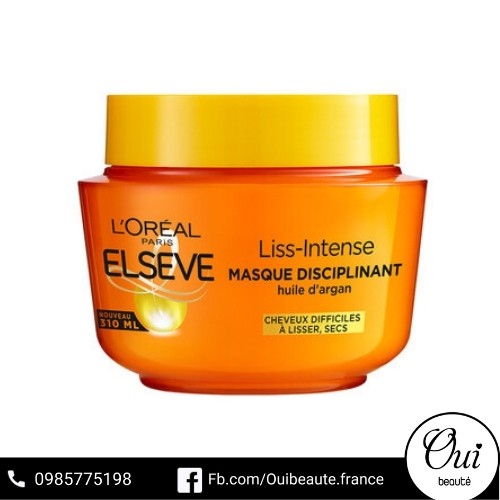 Kem ủ tóc L'Oreal Elseve Liss-intense Masque Disciplinant 300ml Ouibeaute