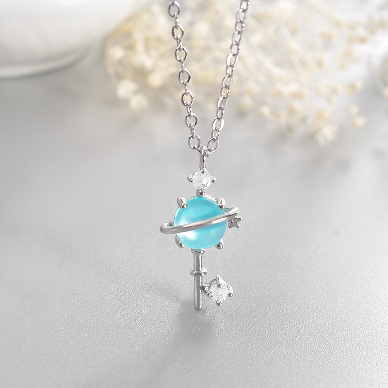 Dây chuyền đính đá DC05 100% titan nguyên chất cho cô nàng thanh lịch