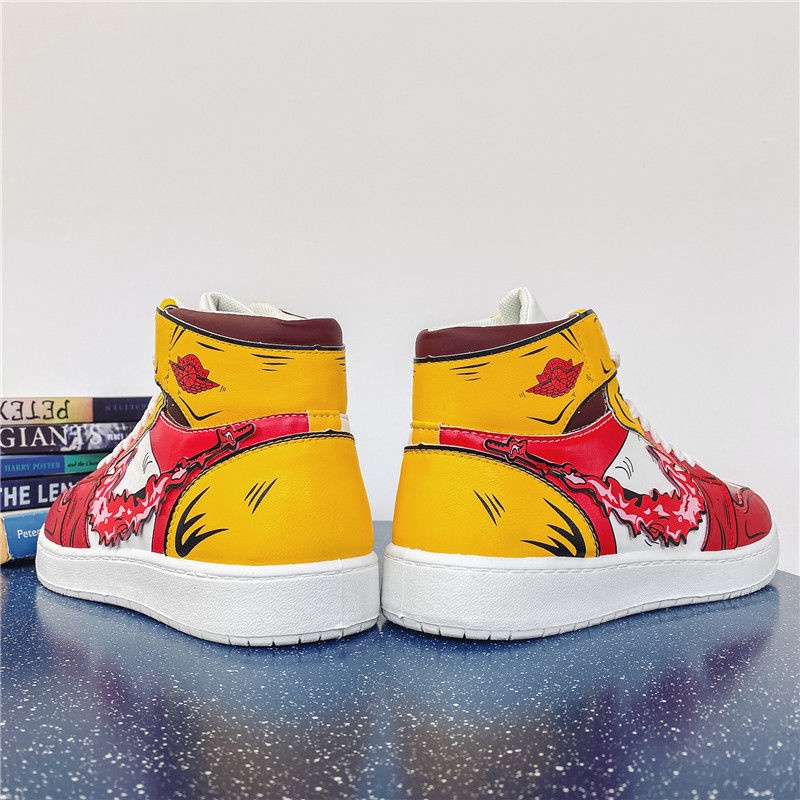 Mới Giày Thể Thao Nam Cổ Cao In Hình Dragon Ball Cá Tính