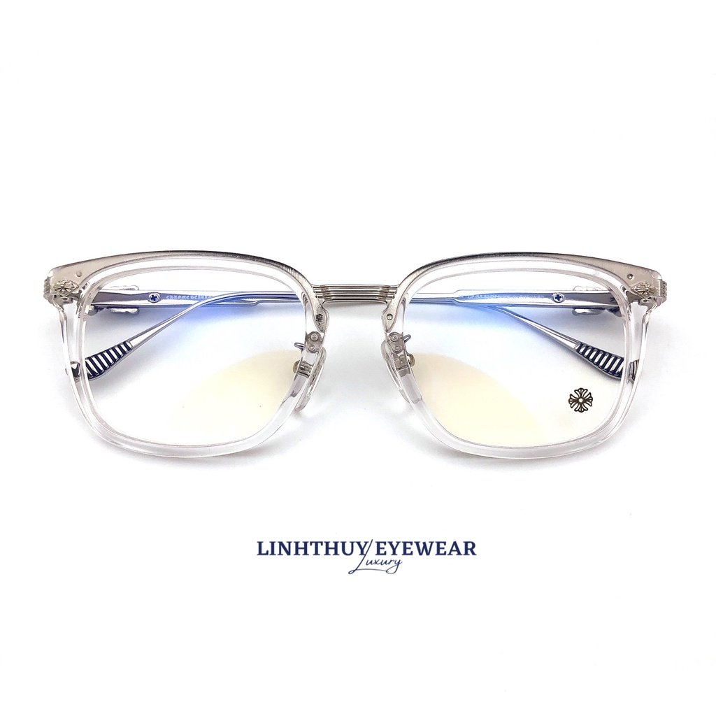 Kính mắt vuông hoạ tiết chrome hearts overpoked cao cấp tặng kèm phụ kiện