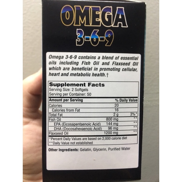 Viên uống Viên Dầu Cá Omega 369 Pharmekal 100 viên