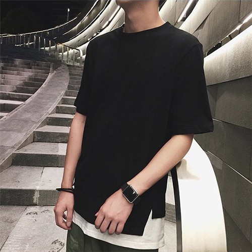 Áo Thun layer 4 black _Fox Unisex