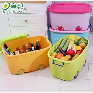Thùng đựng đồ chơi có bánh xe cho bé yêu
