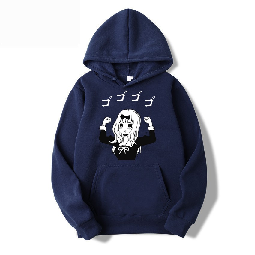 Áo hoodie chất liệu cotton in hình nhân vật Fujiwara Chika xinh xắn | BigBuy360 - bigbuy360.vn