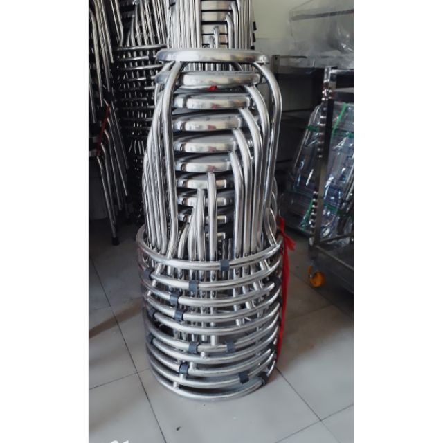 GHẾ ĐẨU MẶT TRƠN INOX CAO