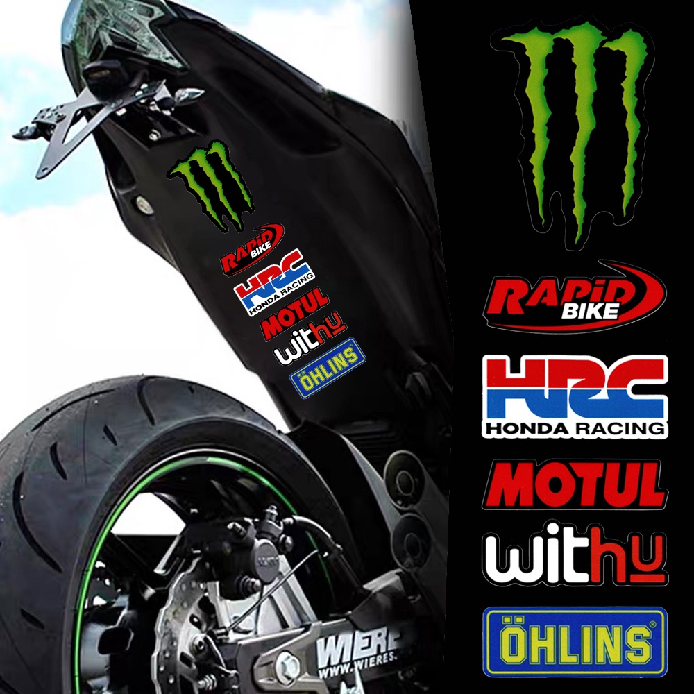 FENDER Sticker Phản Quang Dán Trang Trí Xe Hơi Hình Móng Vuốt Ma Thuật Phía Trước Và Sau Thời Trang