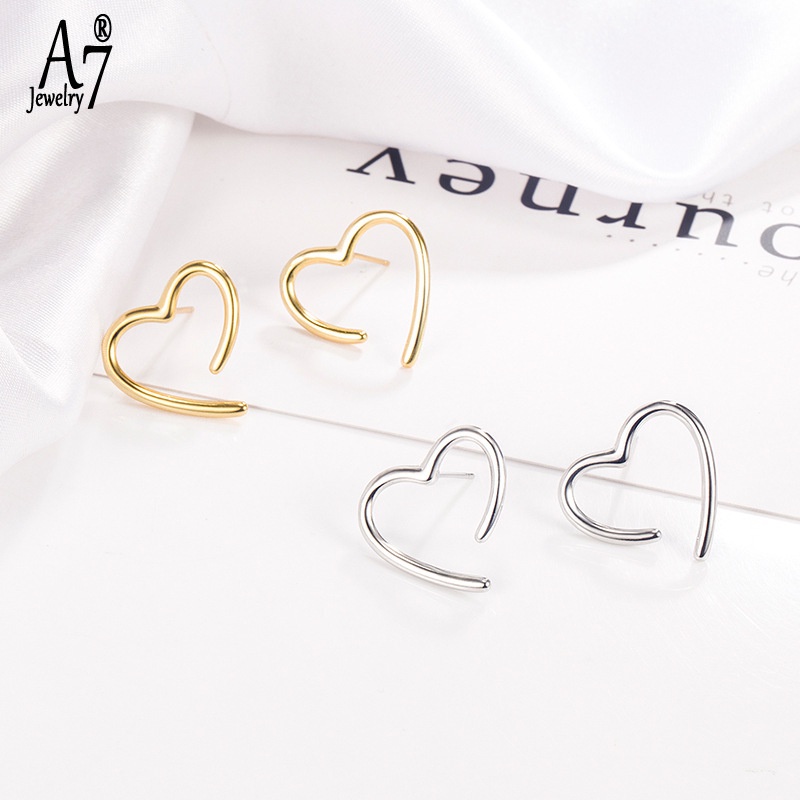 Khuyên Tai Hình Tròn Nhỏ Đơn Giản Tinh Tế Chống Dị Ứng A7 S925