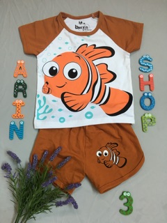 Bộ Raglan tay ngắn cho bé