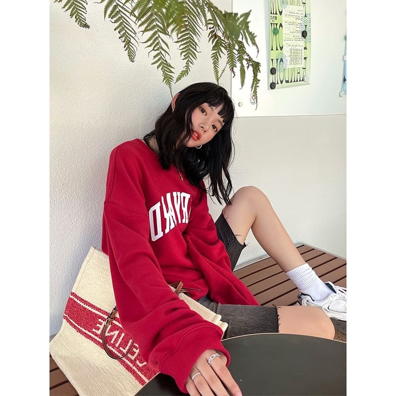 Sweater HARVARD Chữ in Thời TRang Mùa Đông Dành Cho Nam Nữ