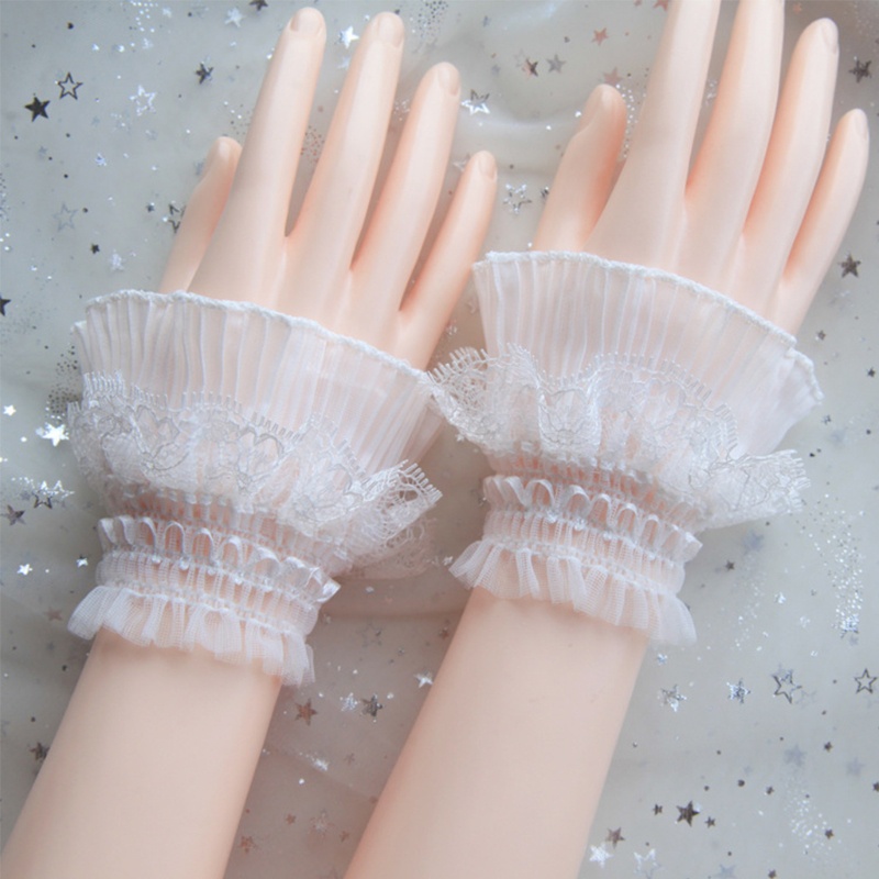 Set 2 Ống Tay Áo Giả Ren Trang Trí Thanh Lịch