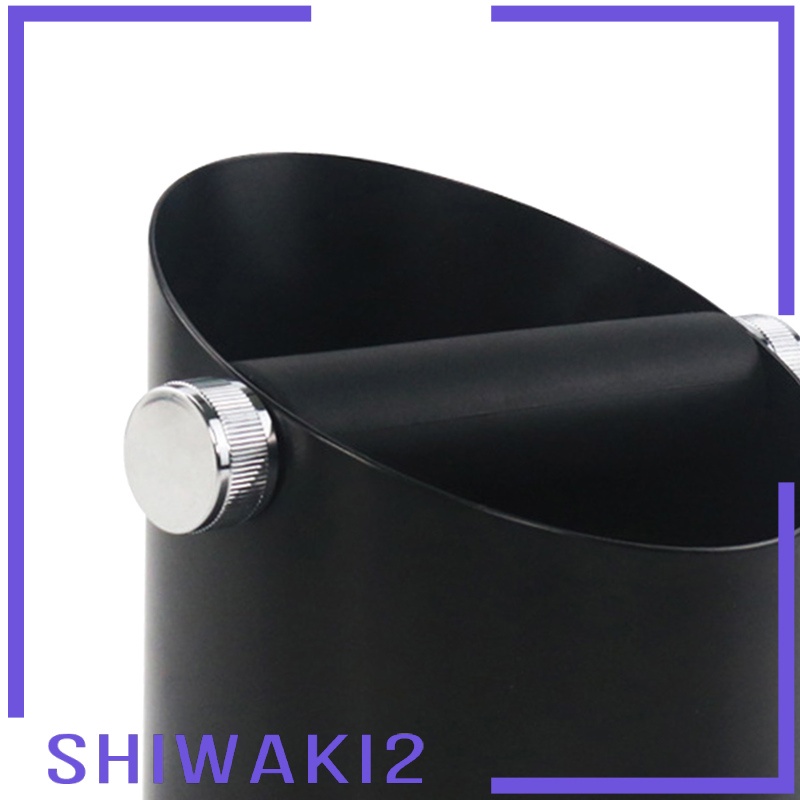 [SHIWAKI2] Black Espresso Coffee Knock Box Waste Bin Bucket for Home Office Barista