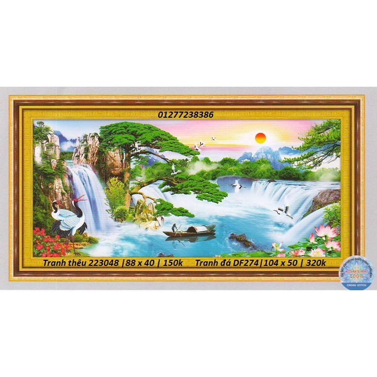 Tranh gắn đá DZ-274 - 104x50