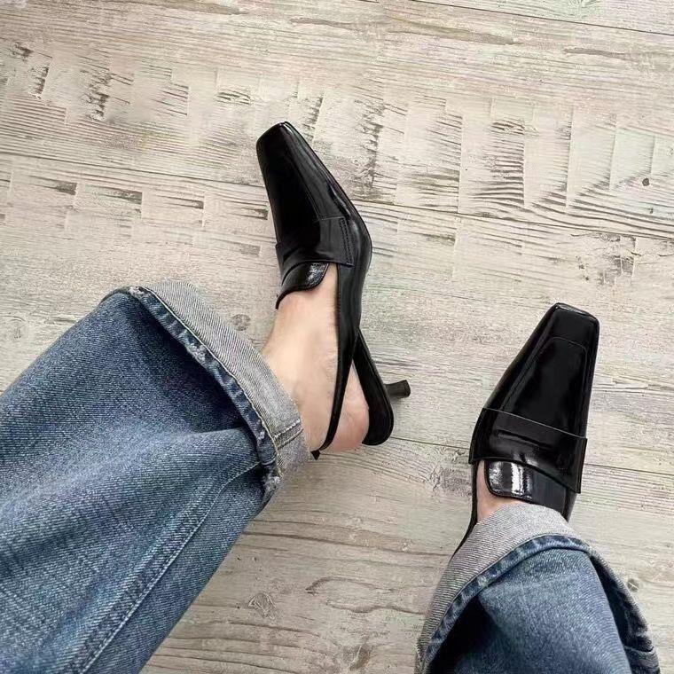 Giày Cao Gót Mũi Vuông Thiết Kế Mới Thời Trang Mùa Hè 2022 Dành Cho Nữ