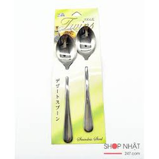 Set 2 thìa inox Twins nội địa Nhật Bản