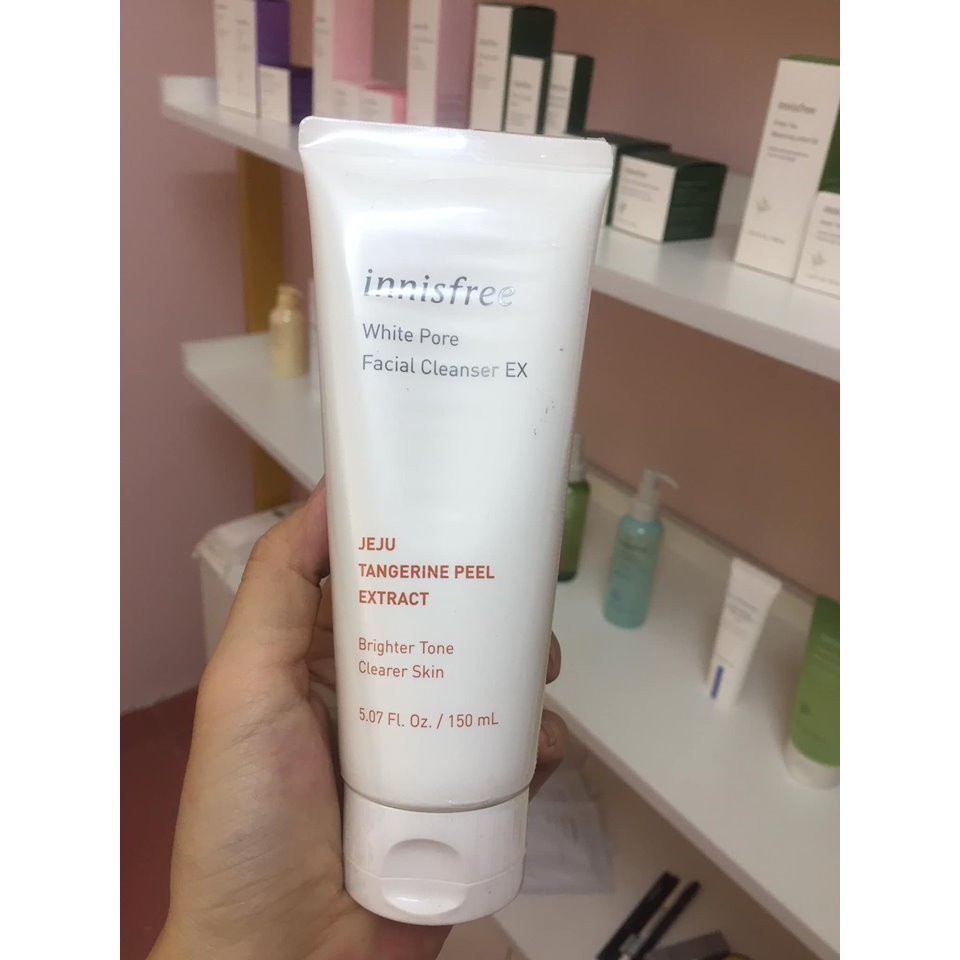Sữa rửa mặt vỏ quýt INNISFREE white pore facial cleanser