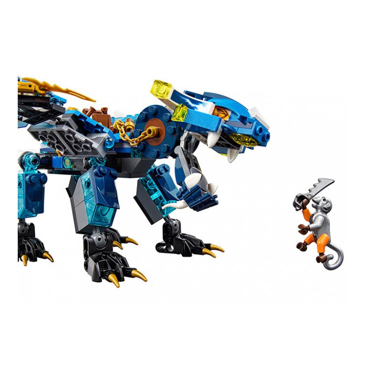 Lắp ráp xếp hình Lego ninjago Lepin 06027 Lele 79230 Bela 10446: Rồng Chiến Hệ Điện Của Jay