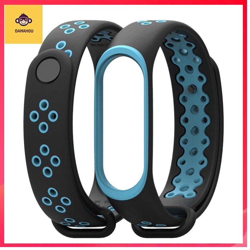 Đối với Xiaomi Mi Band 3/4 Vòng đeo tay dây đeo bằng silicon thể thao thay thế