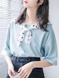 Áo kiểu cột nơ cổ