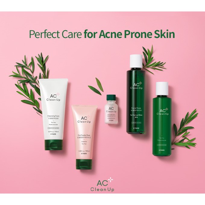Sữa rửa mặt chăm sóc da mụn ETUDE AC Clean Up Cleansing Foam 150ml làm sạch sâu
