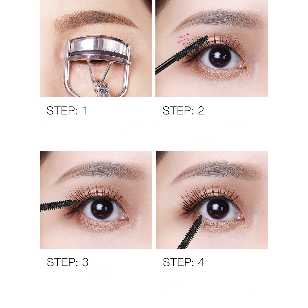 Mascara cao cấp 4D Leezi dài dày và cong mi, chống thấm nước, mồ hôi, lâu trôi mã M5234