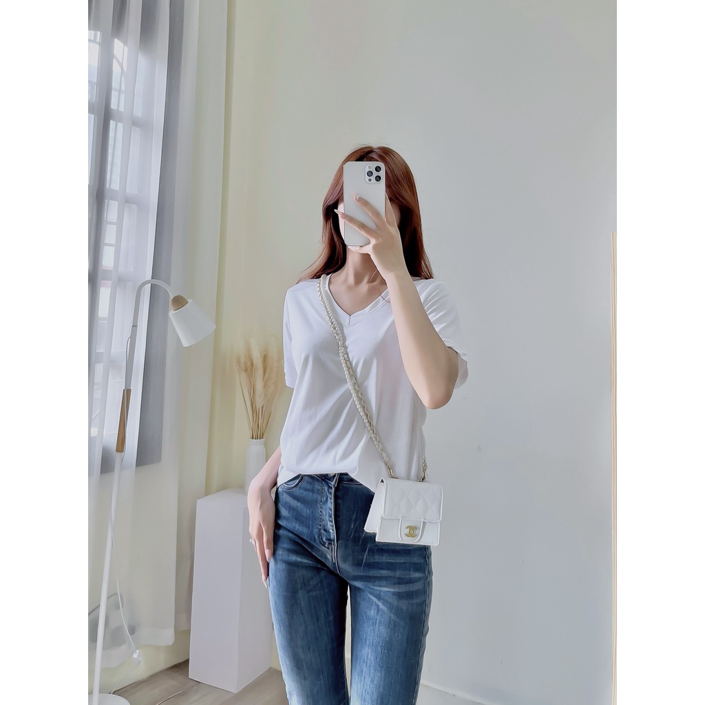 Áo Phông Giấy Cổ Tim - CHUPPY -AP08