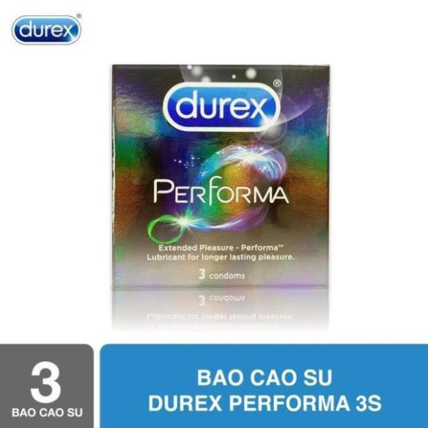 Bao cao su Durex  Performa hộp 3 chiếc bcs kéo dài thời gian cuộc yêu Sói.official