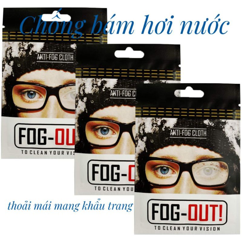 [Chống bám hơi nước] Khăn lau FOG-OUT! dùng được nhiều lần