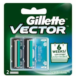 Bộ 2 lưỡi dao cạo râu Gillette Vector cực sắc bén