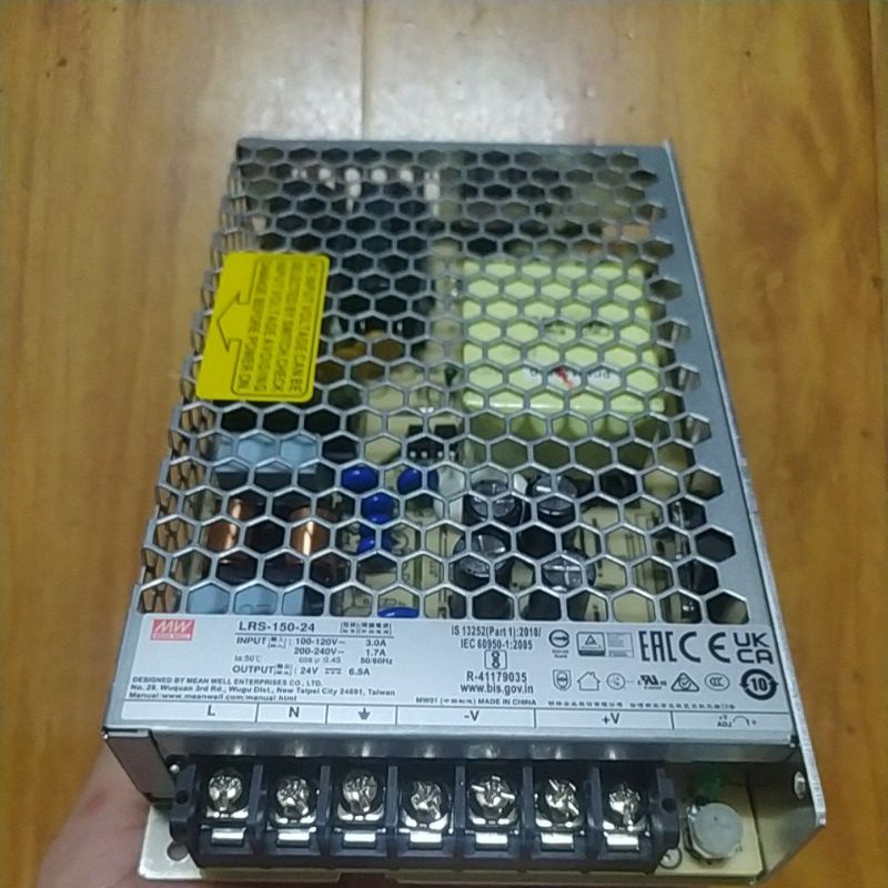 Nguồn 24V Meanwell LRS-100-24 24V-4.5A. Meanwell  LRS-150-24 24V-6.5A .Hàng mới nguyên hộp.