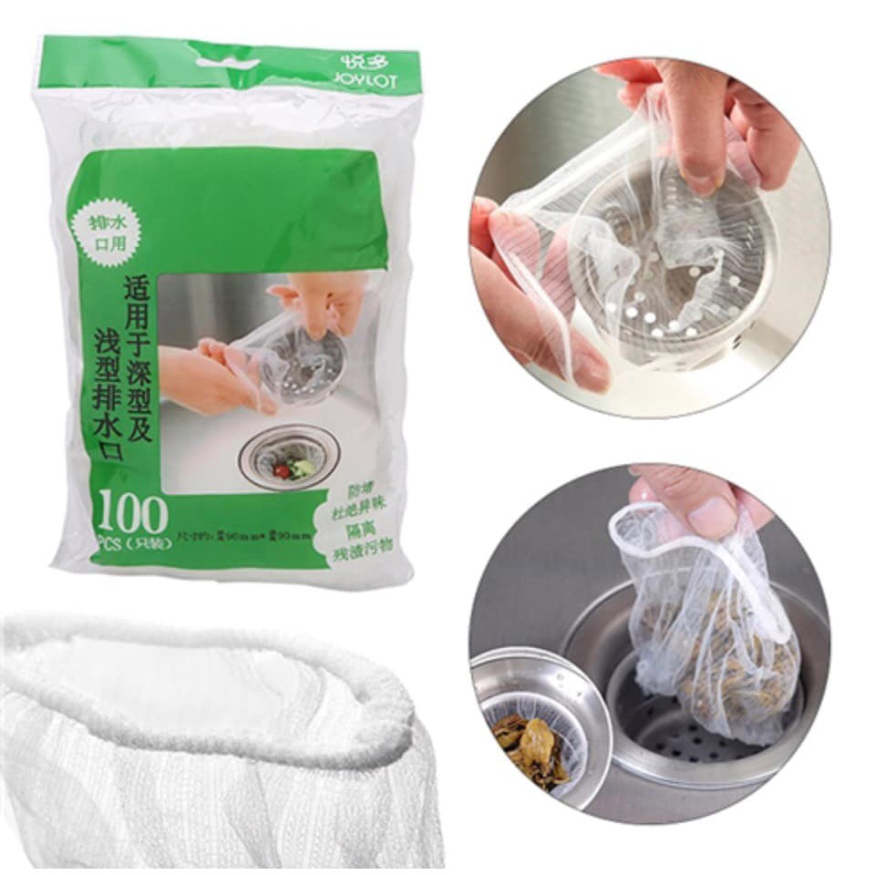 SÉT 100 TÚI LỌC RÁC BỒN RỬA BÁT