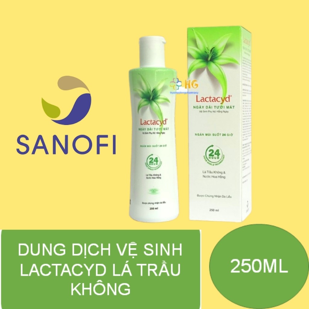 Dung dịch vệ sinh phụ nữ Lactacyd lá trầu không( chính hãng công ty sanofi)