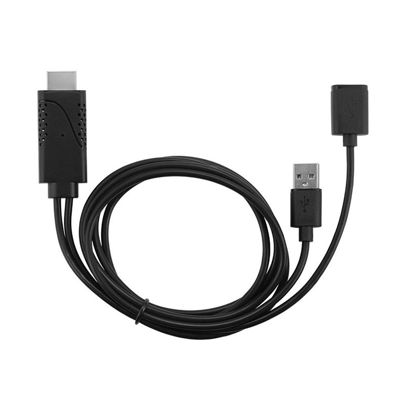 Cáp Chuyển Đổi 2 Trong 1 Từ Cổng USB Cái Sang HDMI Đực HDTV Dành Cho IOS Android