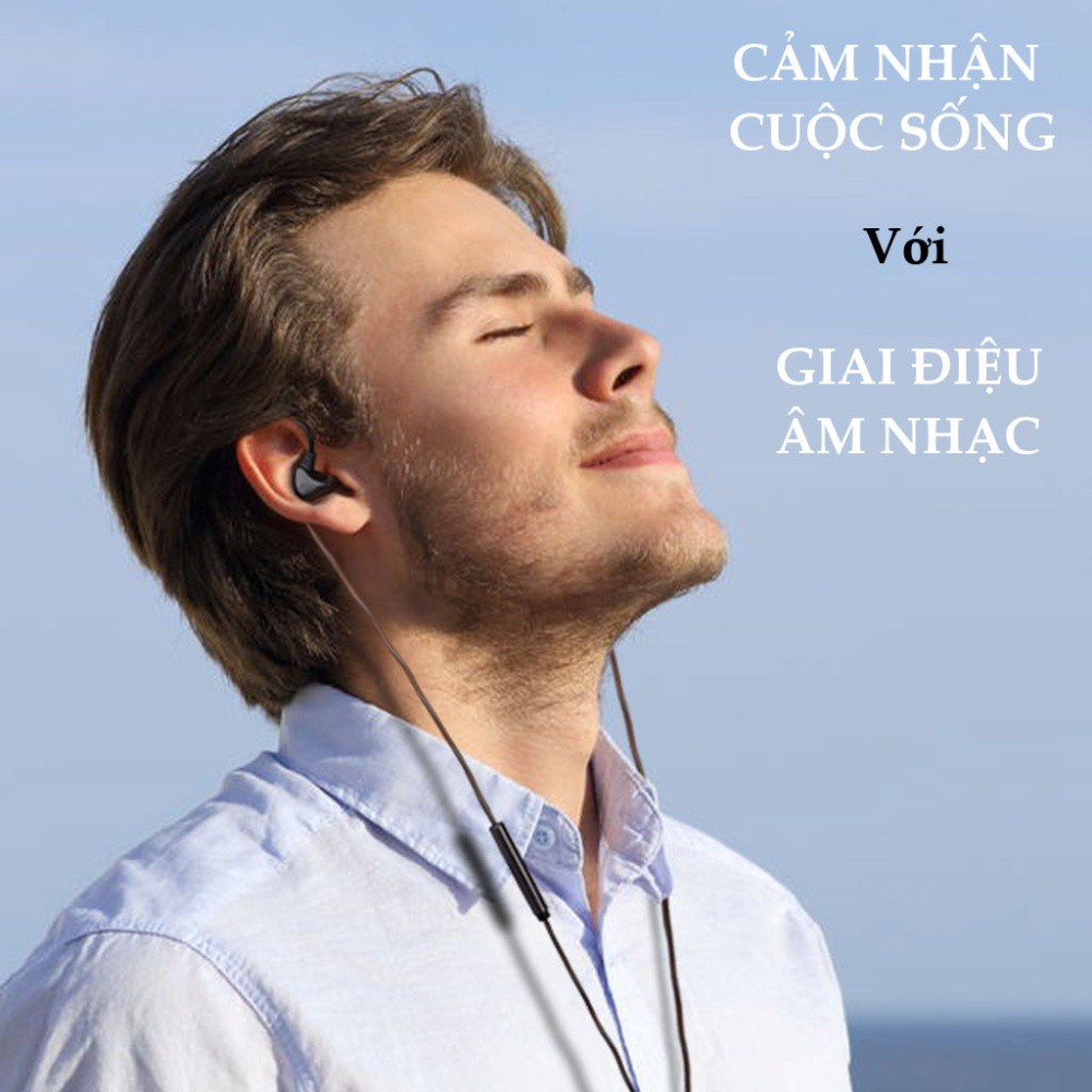 Tai nghe nhét trong tai kèm Mic có nút điều khiển âm lượng (In-Ear monitor Earphones - D18) chính hãng Avantree A2762
