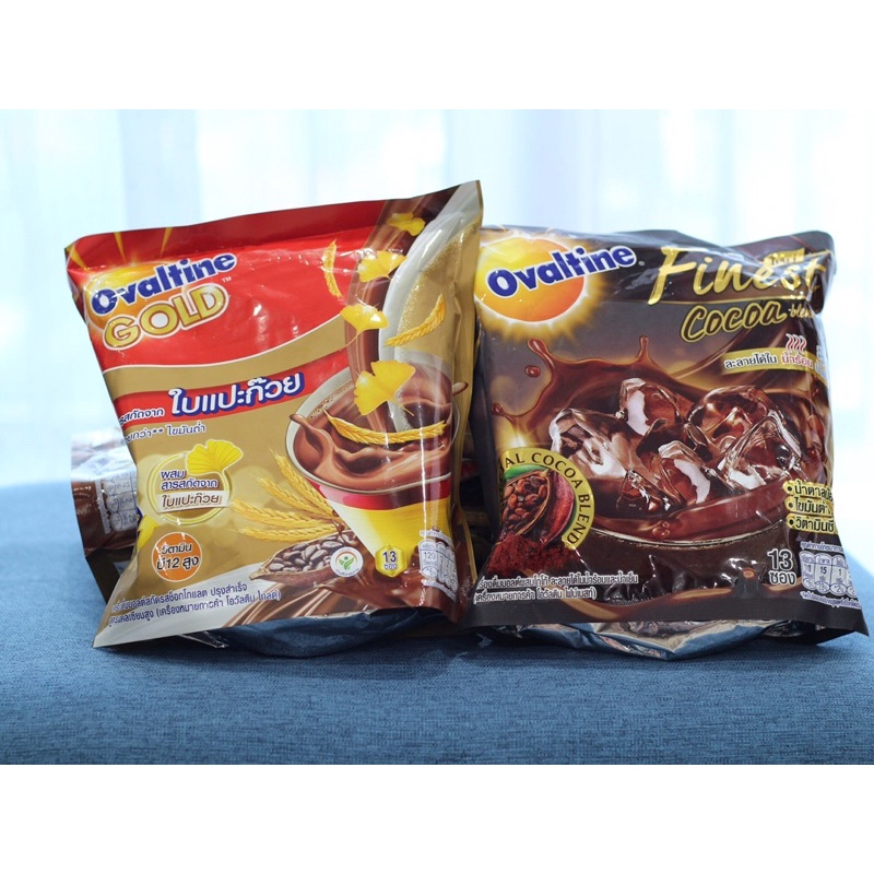 Sữa Ovaltine Thái lan Thơm Lúa Mạch vị ngọt vừa phải. 1 túi 13 gói hoà tan