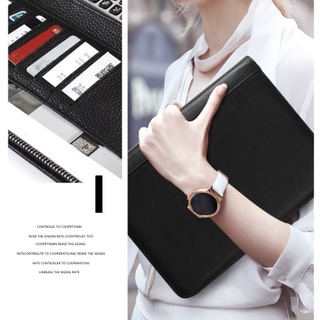 Cặp đựng tài liệu Hồ Sơ Ipad giấy A4 cầm tay nữ/nam đa năng siêu nhẹ (Tặng máy tính + tệp A4 + túi hồ sơ trong)