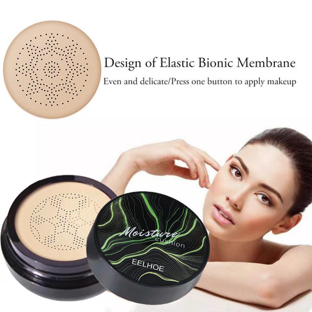 Kem Nền BB Dạng Air Cushion Dưỡng Ẩm Che Khuyết Điểm Làm Trắng Da Lâu Trôi Kèm Mút Trang Điểm Đầu Nấm