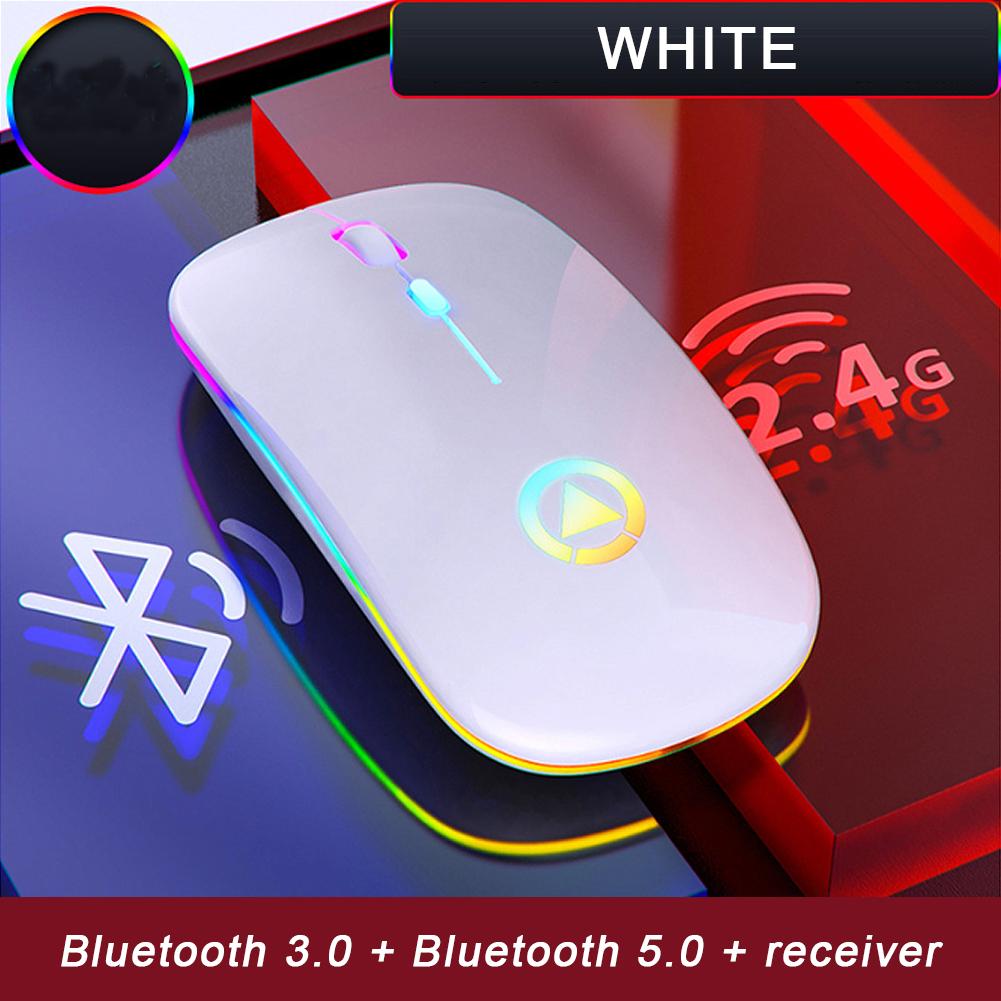 Chuột không dây RGB Chuột Bluetooth 5.0 Chuột máy tính Chuột chơi game phát sáng có thể sạc lại
