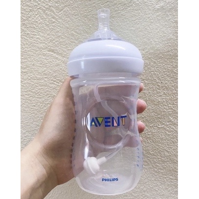 Ống Tập Hút Bình Sữa Avent Natural P08 Ống Hút Silicon Chống Sặc Không Chứa  BPA An Toàn Cho Bé
